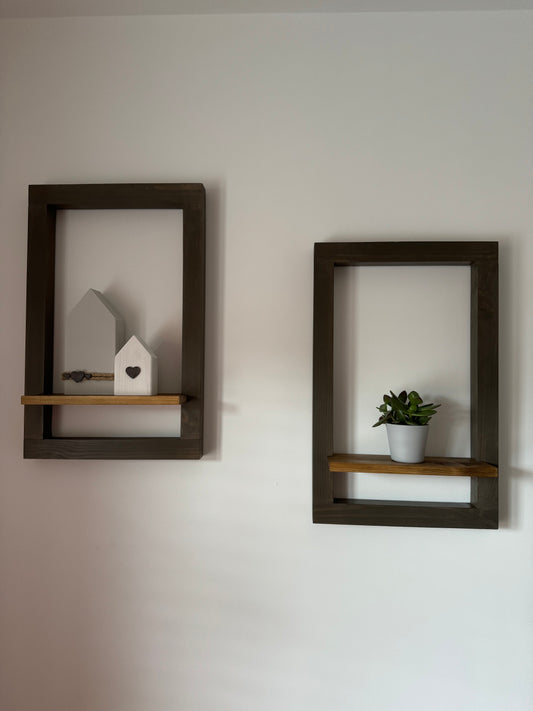 Frame with Enclosed Shelf