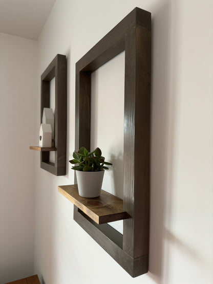 Frame with Enclosed Shelf