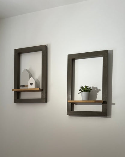 Frame with Enclosed Shelf