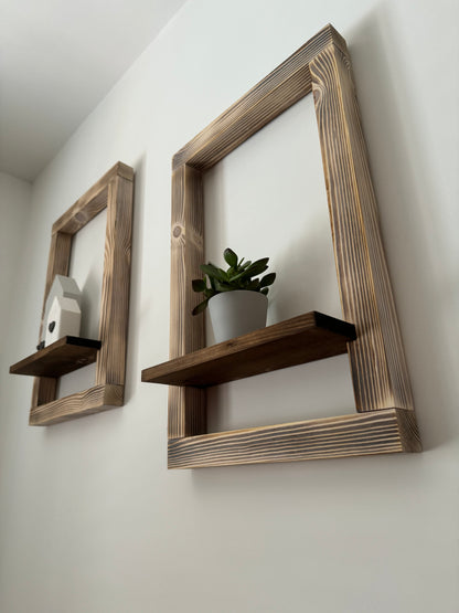 Frame with Enclosed Shelf