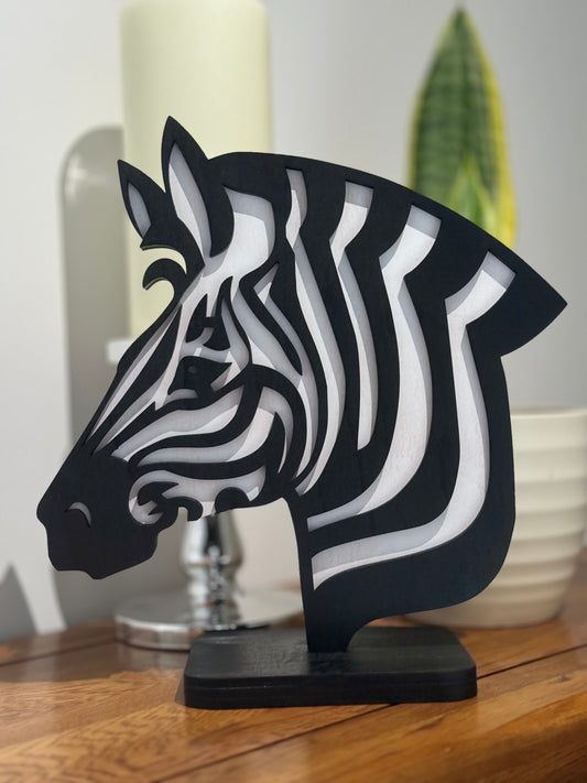 Zebra Head Sculpture